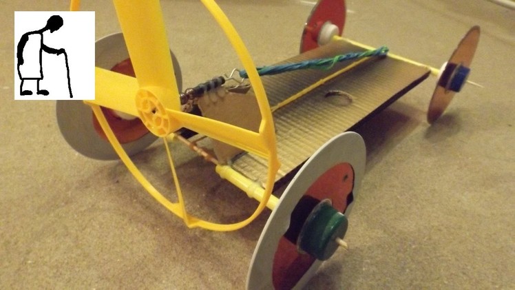 Dual Powered Rubber Band Powered Car