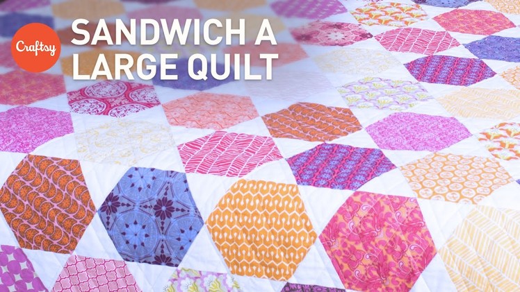 Easy Way to Baste (Sandwich) a Large Quilt | Quilting Tutorial with Amy Gibson