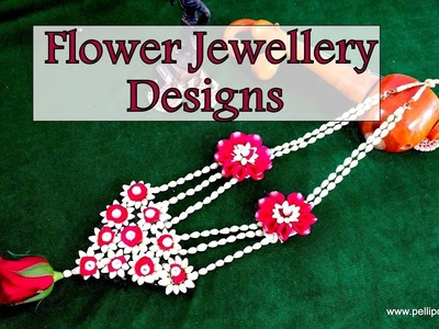 Flower jewellery designs | Necklace | Ear rings |Bracelets