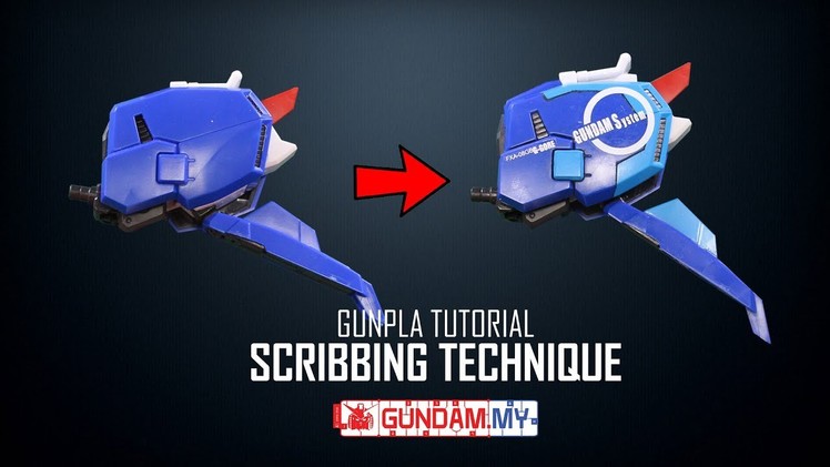 Gunpla Tutorial : Scribbing Technique (Project: S-Gundam Part 4)