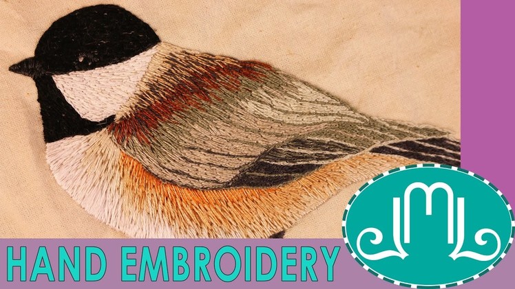 Hand Embroidery: Chickadee Bird
