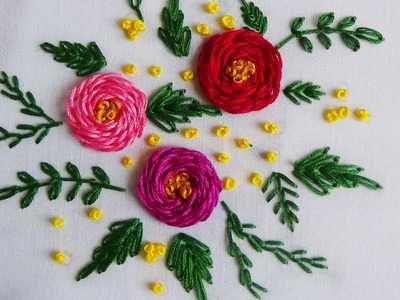 Hand Embroidery: Rosette Rose Stitch