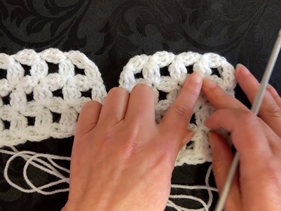 How to crochet my flower trellis pattern for shawls, scarves, blankets and curtains