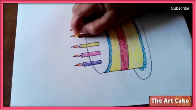 How to Draw A Birthday Cake Birthday Cake Drawing for Kids