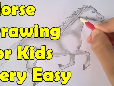 How to draw a horse for kids