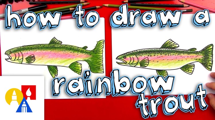 How To Draw A Rainbow Trout