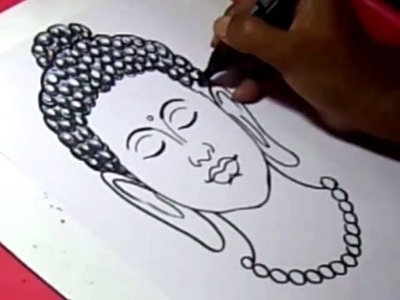 How to Draw LORD BUDDHA 2 DRAWING step by step for kids