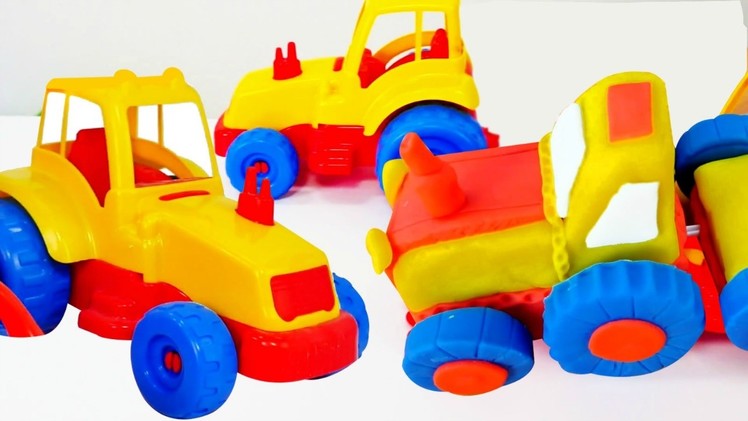 How to make Play Doh Tractor ????. Toys and videos for kids #PlayToyTV. DIY Play Doh ideas for kids.