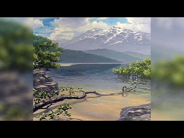 How To Paint A Landscape - Part 1 - Sketching & Clouds