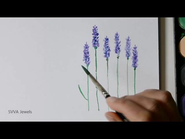 How to Paint Lavender in Watercolor
