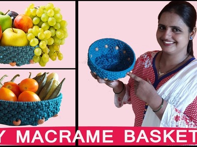 Macrame Basket | Macrame Art School | FULL STEP BY STEP VIDEO TUTORIALS