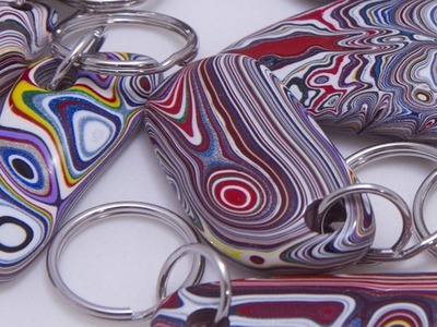 Make Key Chains Out Of Recycled Automotive Paint.Fordite. Recycling Projects Ideas!