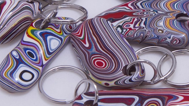 Make Key Chains Out Of Recycled Automotive Paint.Fordite. Recycling Projects Ideas!
