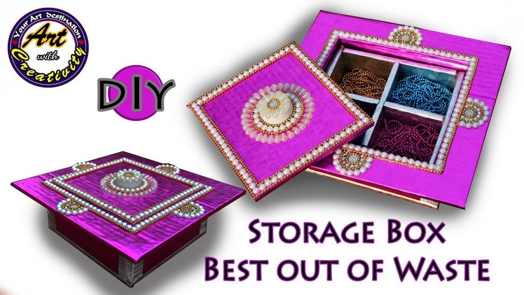 Multi Storage box | Gift box | DIY | Best out of waste | Art with Creativity 210