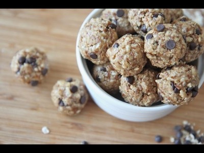No-Bake Healthy Granola Energy Bites Recipe (Peanut Butter Chocolate)