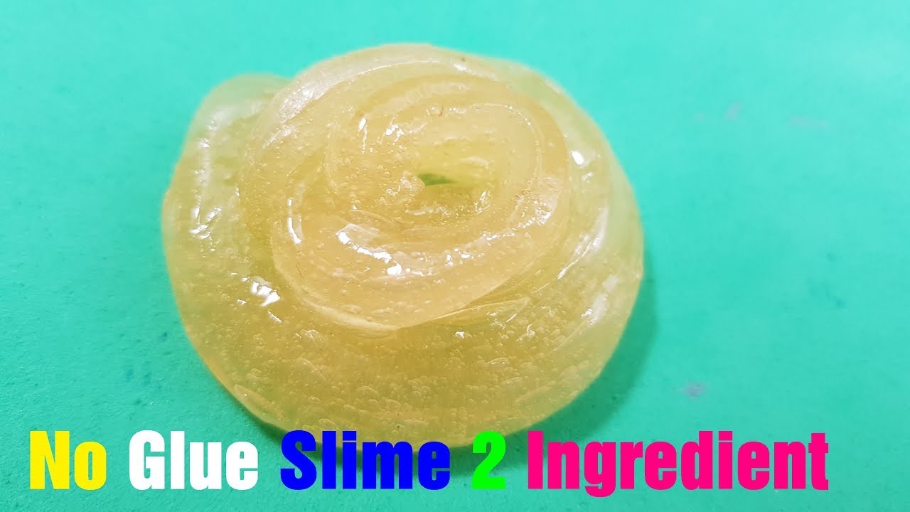 No Glue Slime 2 Ingredient Super Easy!! Diy Slime No Glue 2 Ingredient