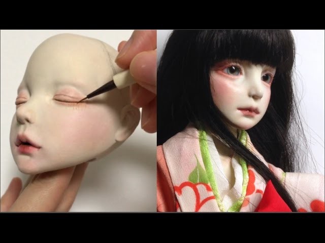 OOAK Art doll making process. clay bjd sculpture. 球体関節人形 制作過程
