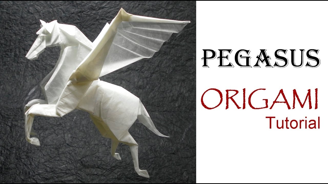 Origami Pegasus Tutorial Fumiaki Kawahata 折り紙 馬 ペガサス Origami Uchebnik