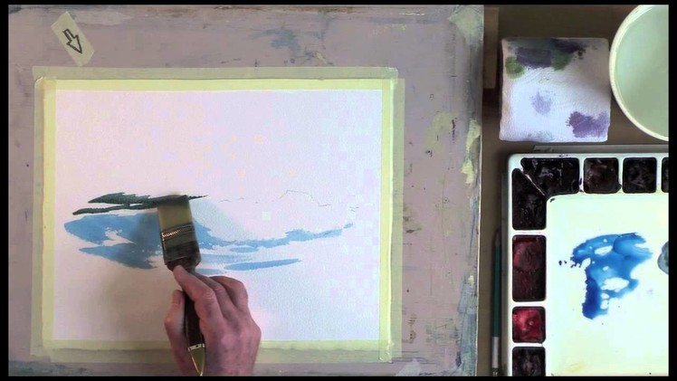 Painting a Breaking Wave in Watercolor