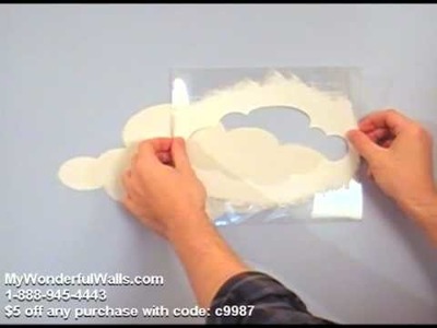 Painting a Nursery - Kids Wall Murals  Easy Cloud Painting