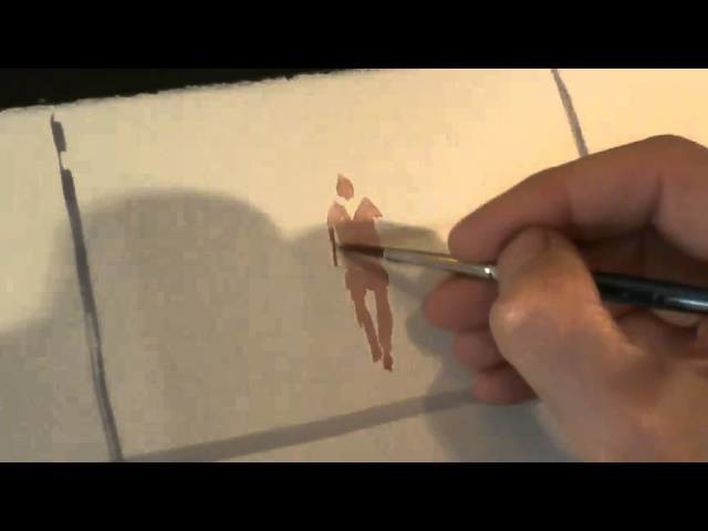 Painting demonstration by Bill Lupton - painting people in landscapes - the easy way