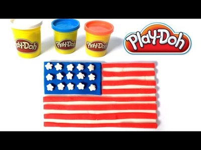 Play doh USA flag how to make play dough by lababymusica