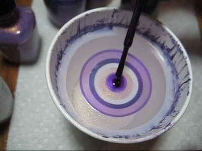 Purple Fanatic Water Marble | DIY Nail Art Tutorial | Addicted to Color Series