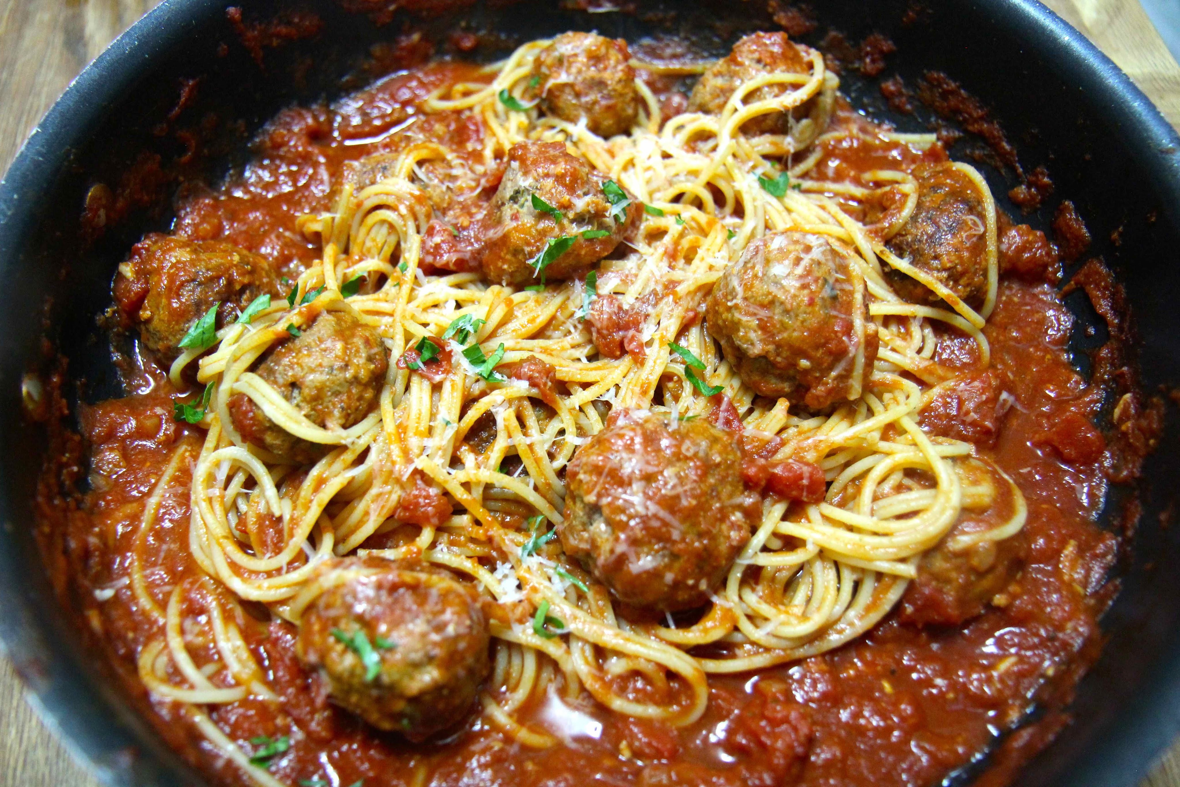 Spicy Spaghetti and Meatballs - Cooked by Julie episode 259.
