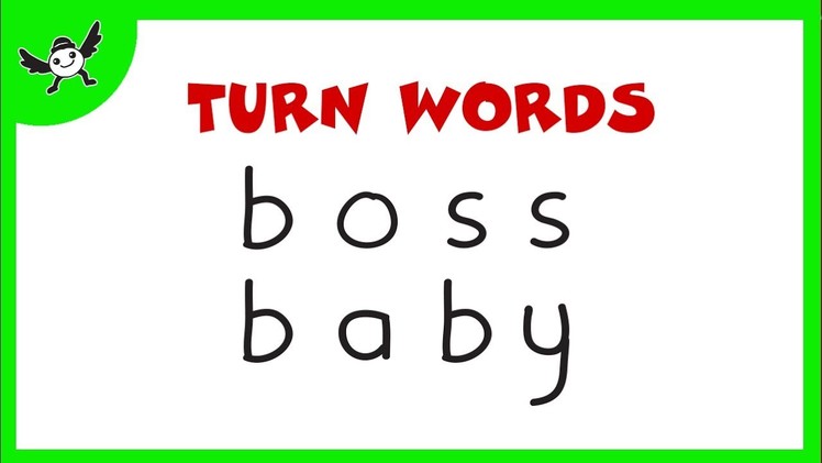 The Boss Baby | How To Turn Words BOSS BABY into Cartoons Boss Baby for kids – Wordtoons #32