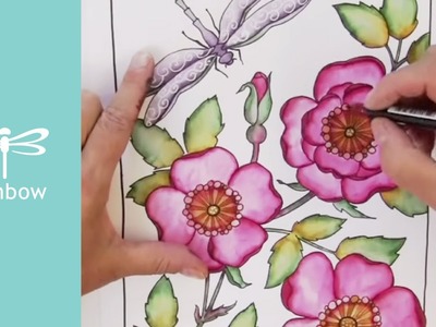 Watercolor with Markers | Using Tombow Dual Brush Pens to Color