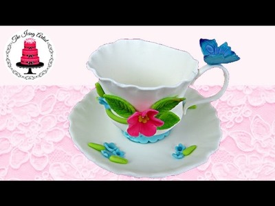 3D Gumpaste Teacup With Template - How To With The Icing Artist