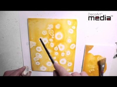 Alcohol and Media Fluid Acrylic Layering Technique