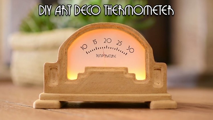 Arduino Project: Art Deco Analog Thermometer with Arduino Uno and a DS18B20 temperature sensor