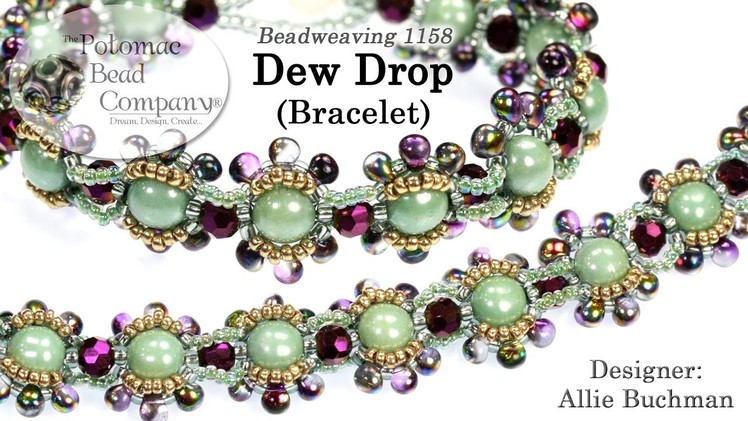 Beadweaving 1158   Dew Drop Bracelet