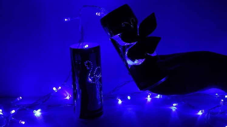 Butterfly Decor Lamp from Empty Soda Can  | How to Make Lamp or Candle Holder from Coca Cola Can