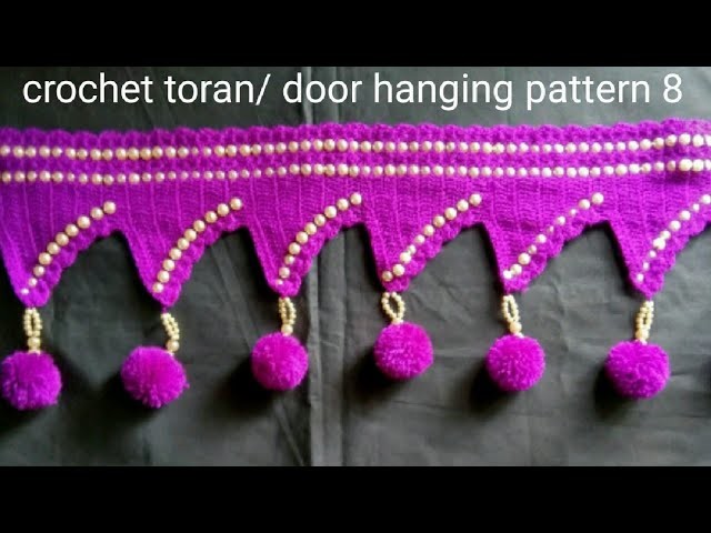 Crochet door hanging. toran pattern 8