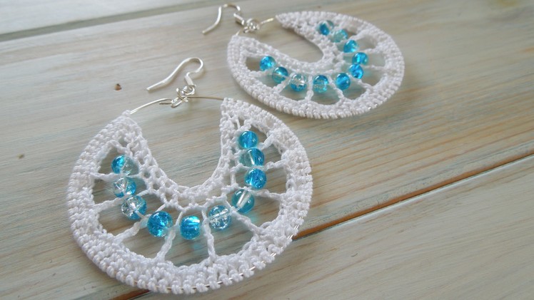 (crochet) How To Crochet Earrings version 1