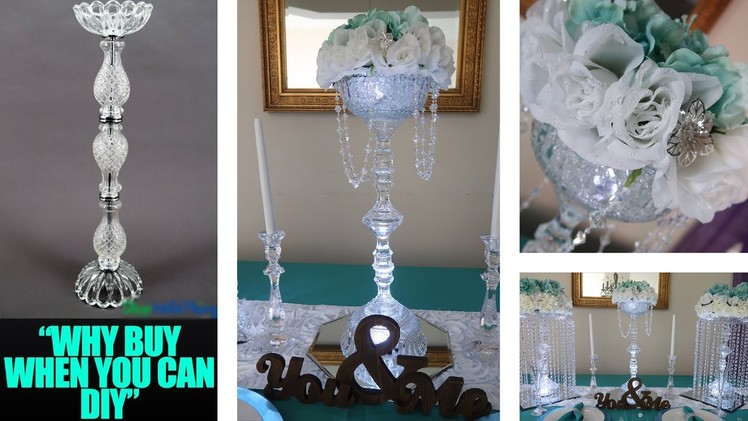 DIY Candle and Floral Holder - Glass Centerpiece Riser | Copycat Series