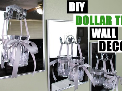 DIY DOLLAR TREE GLAM WALL DECOR Dollar Store DIY Glam Wall Decor Candle Holder DIY Glam Room Decor