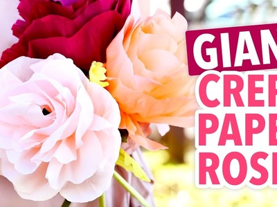 DIY Giant Crepe Paper Roses - HGTV Handmade