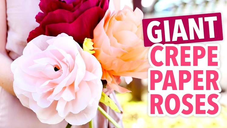 DIY Giant Crepe Paper Roses - HGTV Handmade