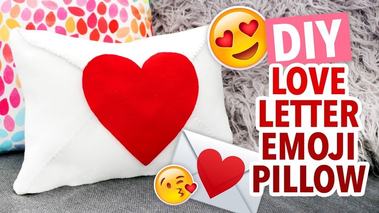 DIY Heart Envelope Emoji Pillow ~ Valentine's Day Craft - HGTV Handmade