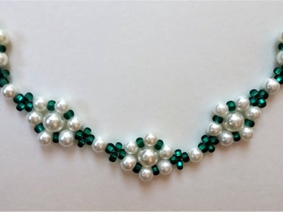 Easy DIY bracelet project. How to make bracelets with beads(pearl beads, seed beads)