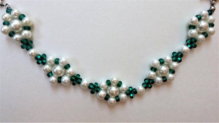 Easy DIY bracelet project. How to make bracelets with beads(pearl beads, seed beads)