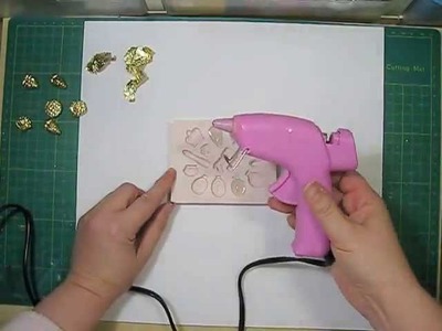 Hot glue and silicone moulds