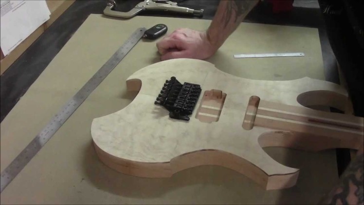 How to Build an Electric Guitar-Video 10-Controls Layout and Drilling