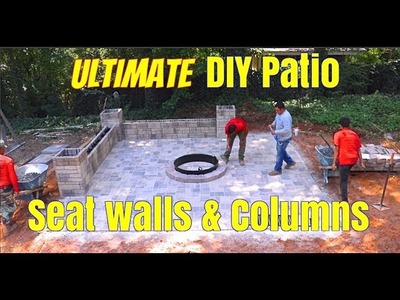 How to Build Seat walls & Columns for Landscaping, Ultimate DIY Guide for Backyard landscaping ideas