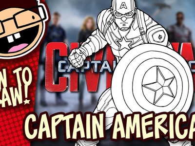 How to Draw CAPTAIN AMERICA (Captain America: Civil War) Narrated Easy Step-by-Step Tutorial