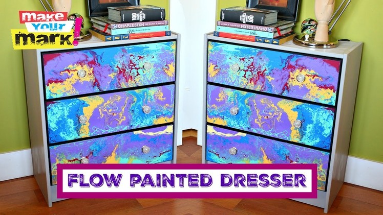 How to: Flow Painted Dresser