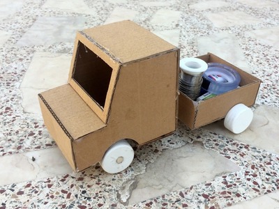 How to Make a Battery Powered Truck(Easy & Simple)-Toy